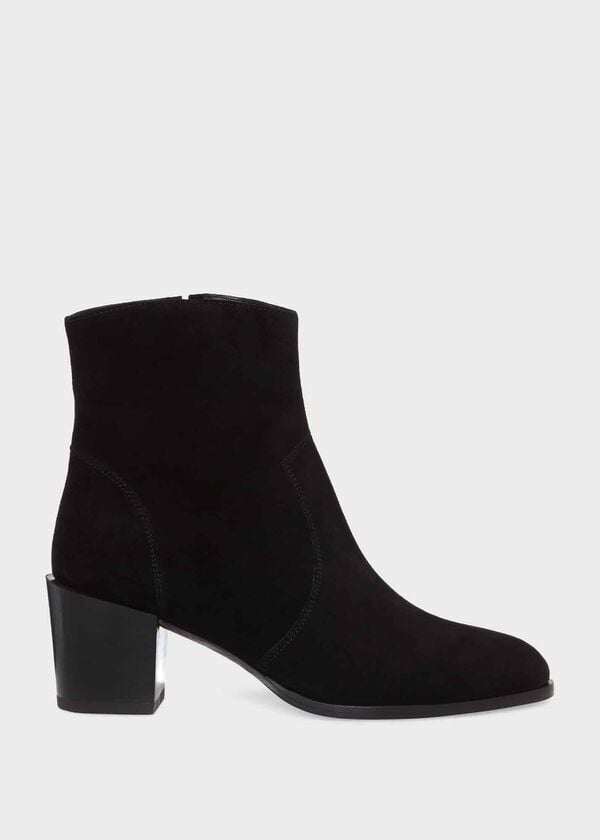 hobbs Hester Western Ankle Boots Black