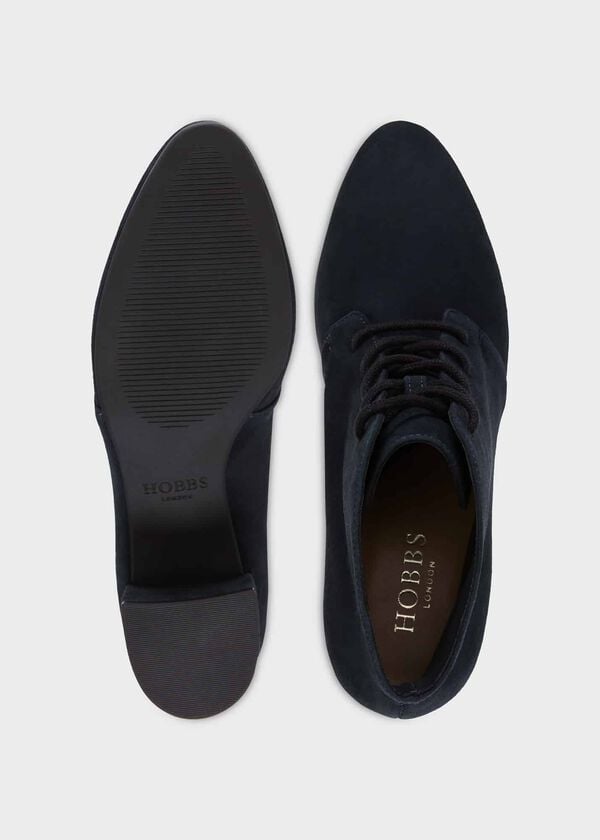 Hobbs Hetty Lace Up Ankle Boots Navy