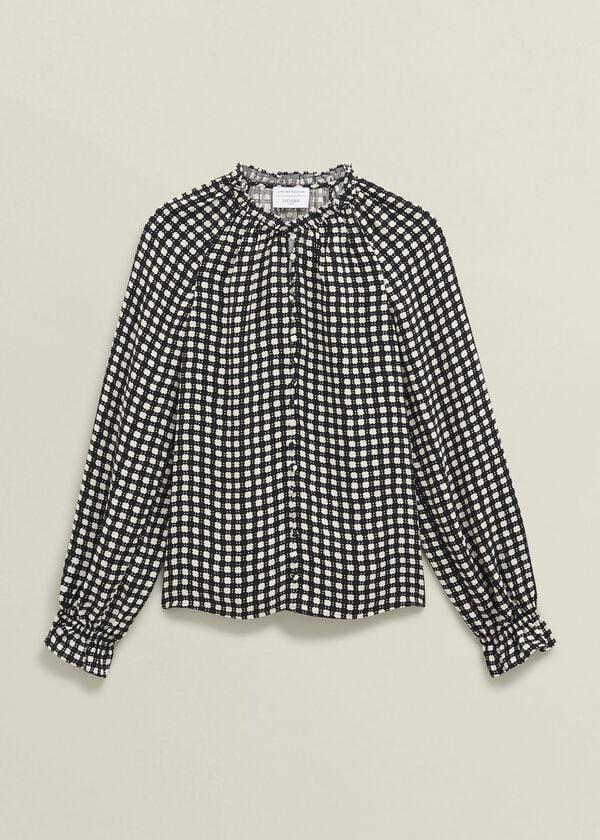 Hobbs Hewlett Geo Top Black Cream