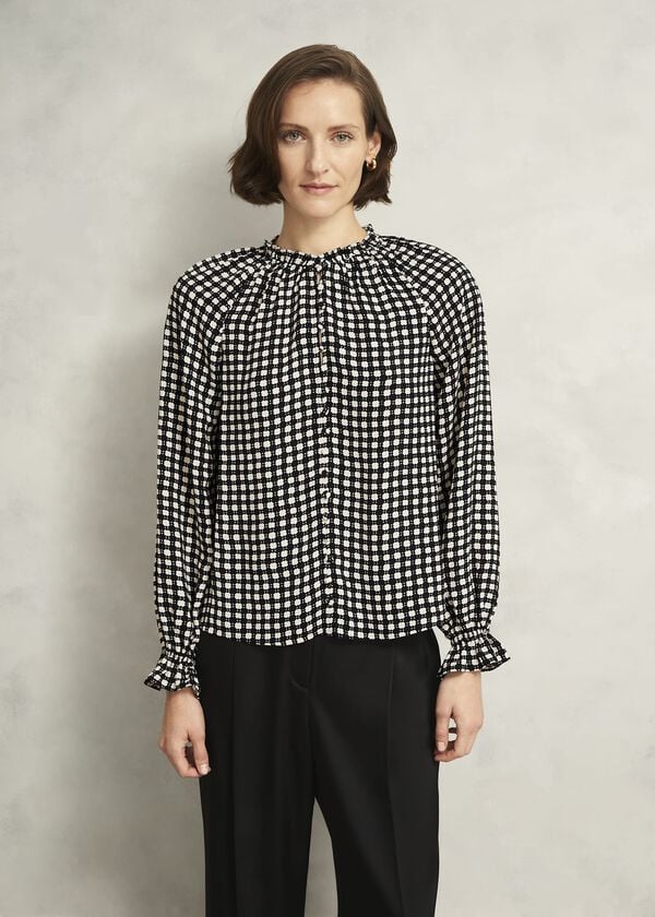 hobbs Hewlett Geo Top Black Cream