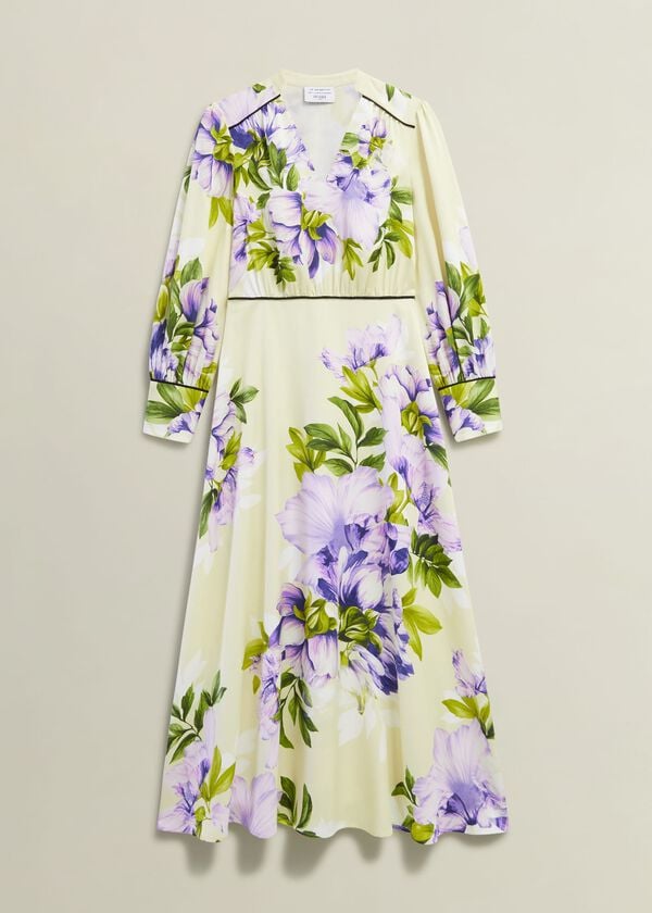 Hobbs Hidcote Dress Cream Multi