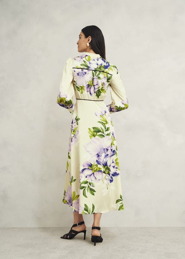 Hobbs Hidcote Dress Cream Multi