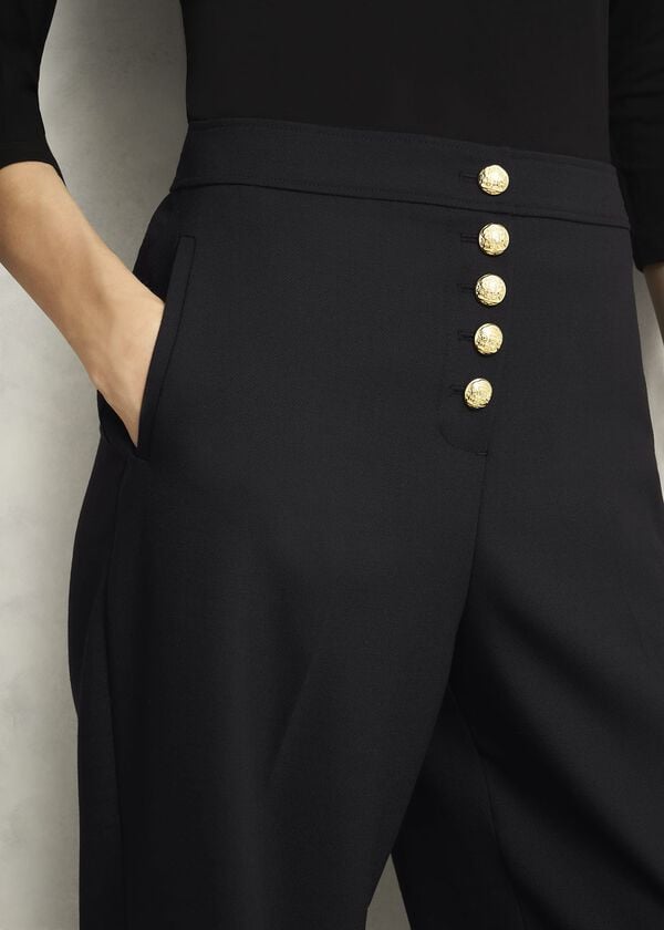 Hobbs Highclere Wide Trousers Black