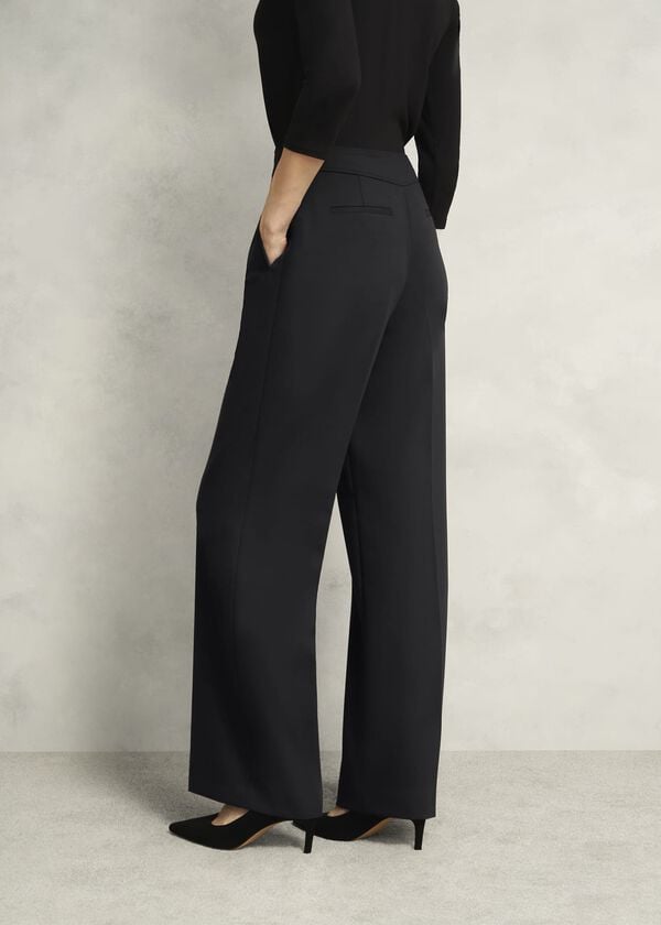 Hobbs Highclere Wide Trousers Black