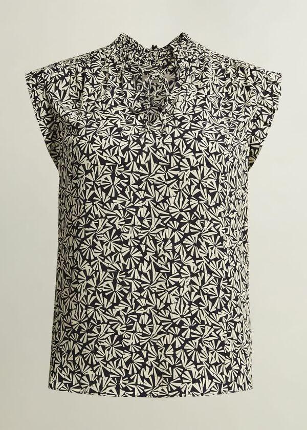 Hobbs Hilda Top Navy Multi