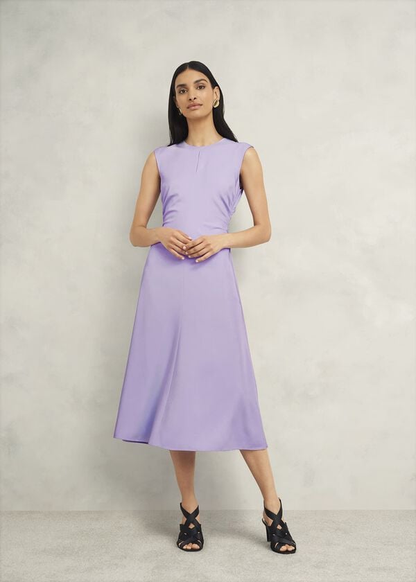 hobbs Hillier Dress Dusted Purple
