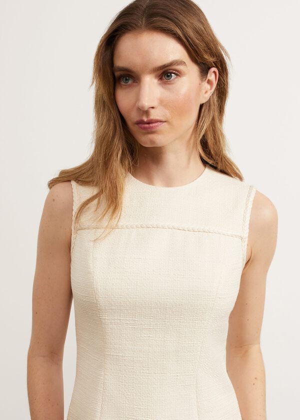 Hobbs Hinton Mini Dress Buttercream