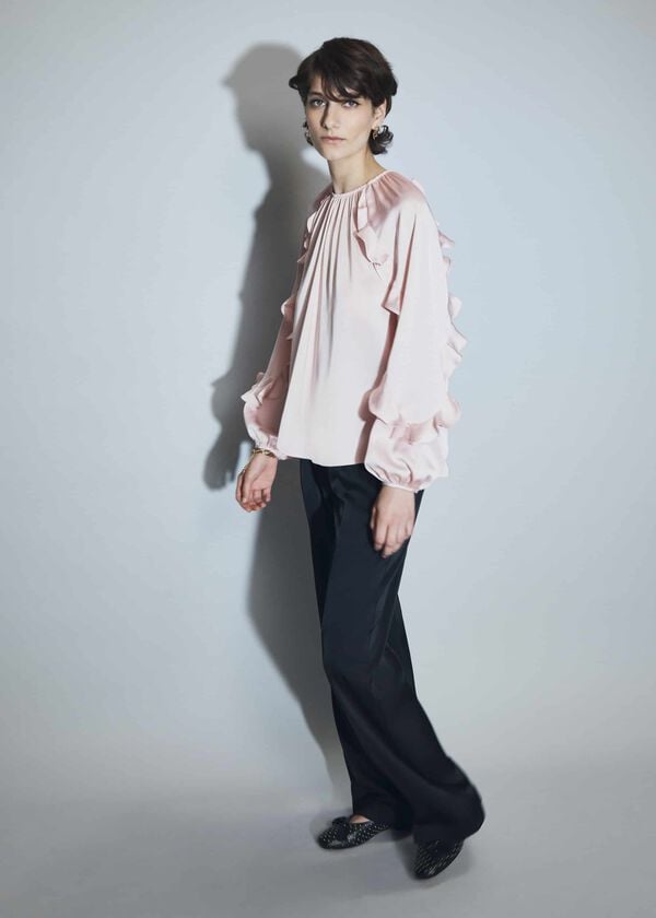 hobbs Howley Wide Trousers Black