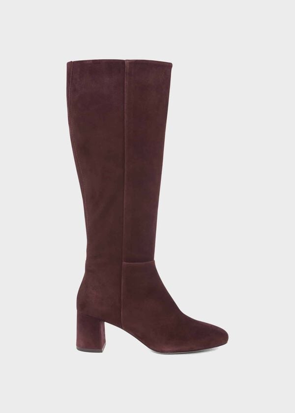 hobbs Imogen Long Boot Aubergine