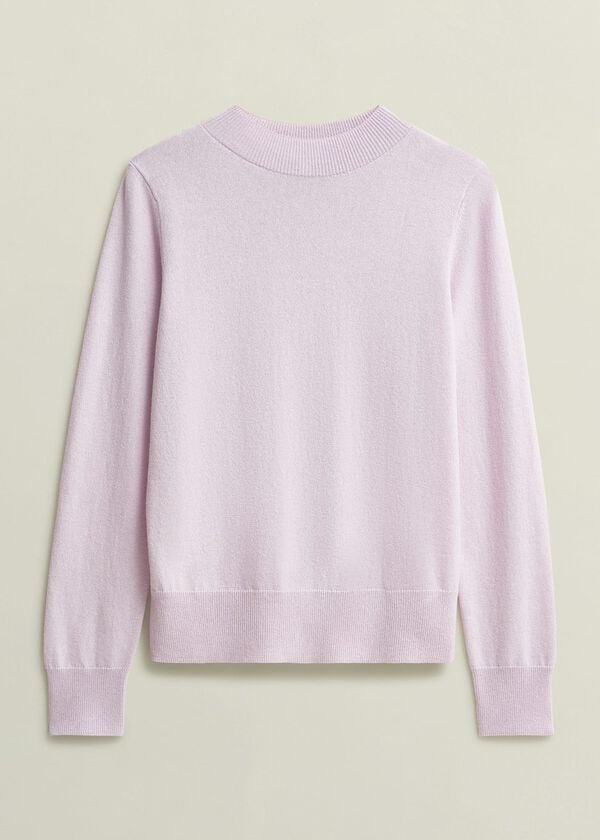 Hobbs Indah Jumper With Cashmere Dusted Pink