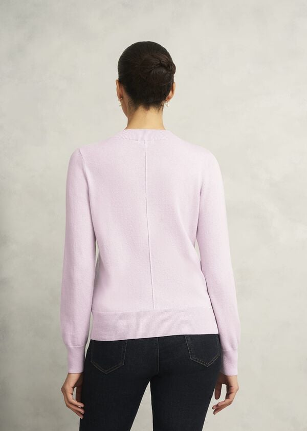 Hobbs Indah Jumper With Cashmere Dusted Pink