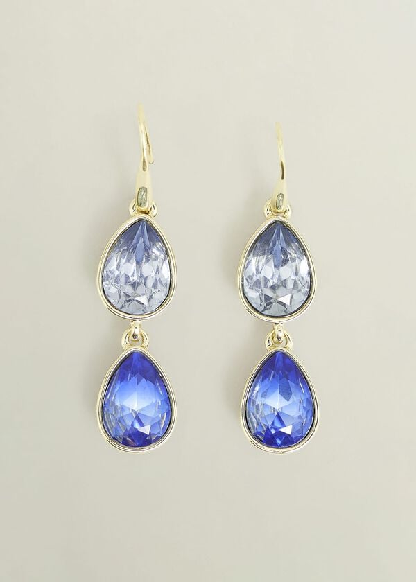hobbs Indira Earrings Blue Gold