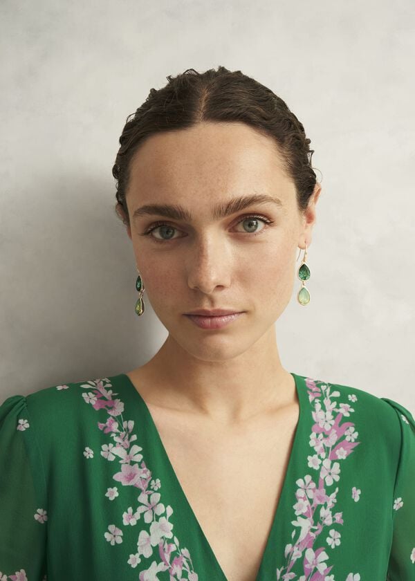 Hobbs Indira Earrings Green
