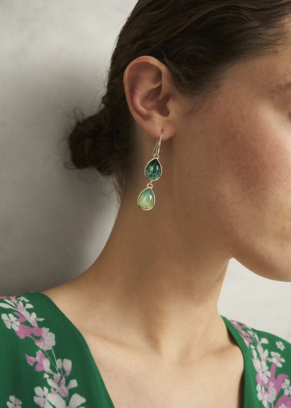 Hobbs Indira Earrings Green