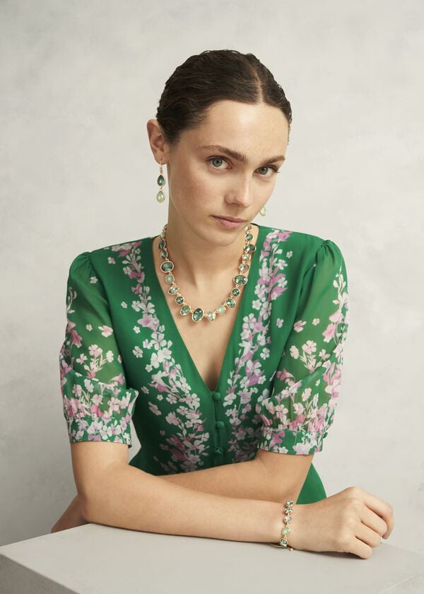 Hobbs Indira Earrings Green