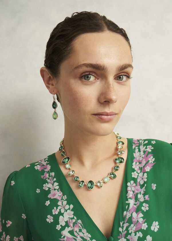Hobbs Indira Necklace Green