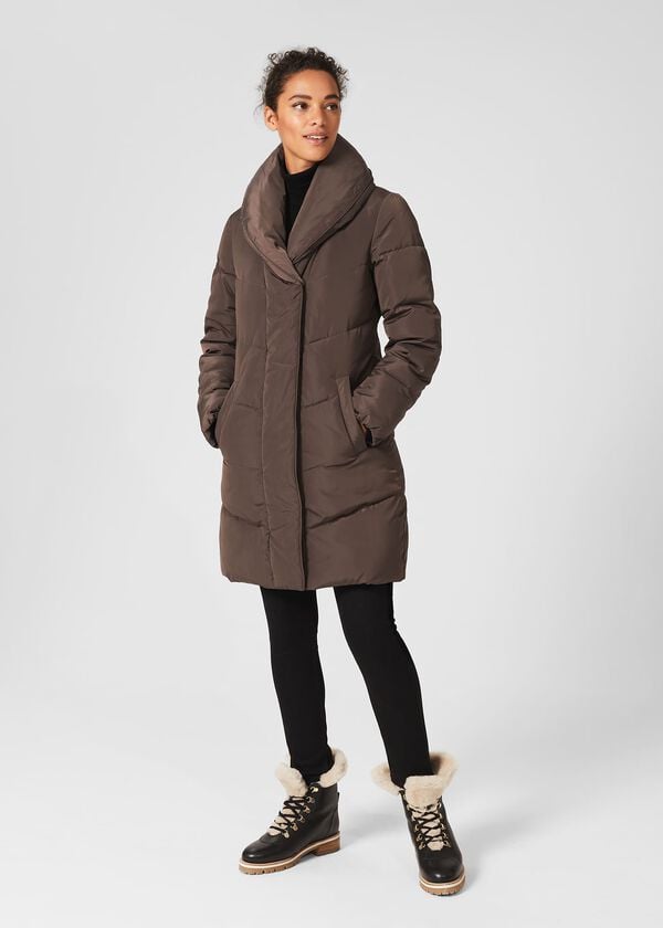 hobbs Indira Water Resistant Puffer Jacket Mink