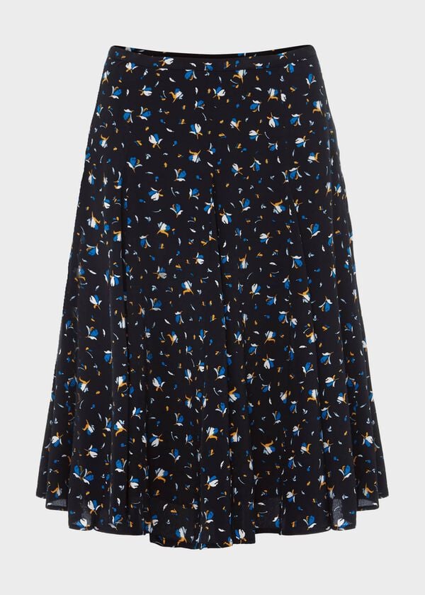 Hobbs Inez Skirt Navy Multi