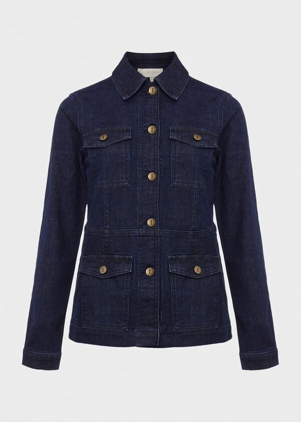 Hobbs Iona Denim Jacket Indigo