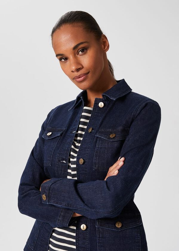 hobbs Iona Denim Jacket Indigo