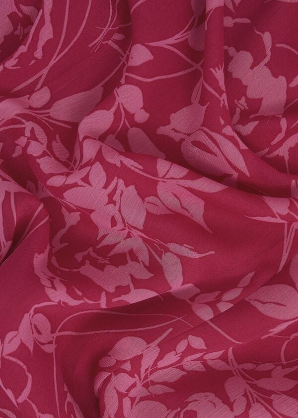 Hobbs Iona Textured Dress Pink Multi