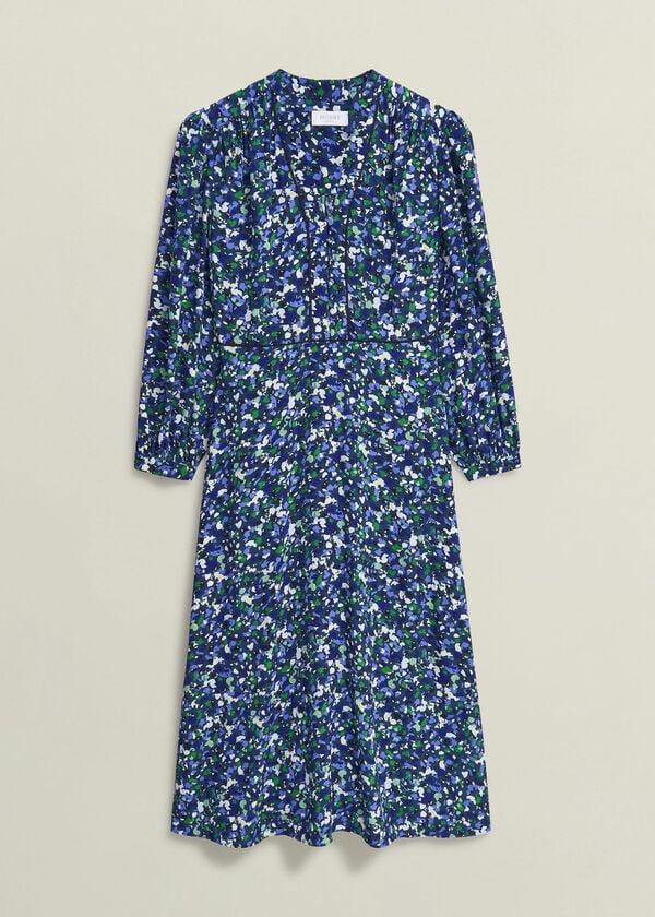 Hobbs Iris Dress Green Multi