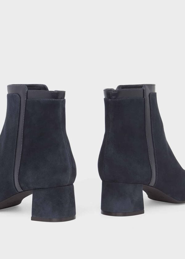 Hobbs Iro Suede Ankle Boots Navy