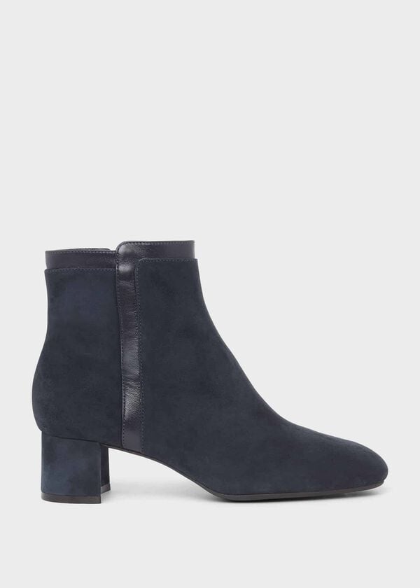 hobbs Iro Suede Ankle Boots Navy