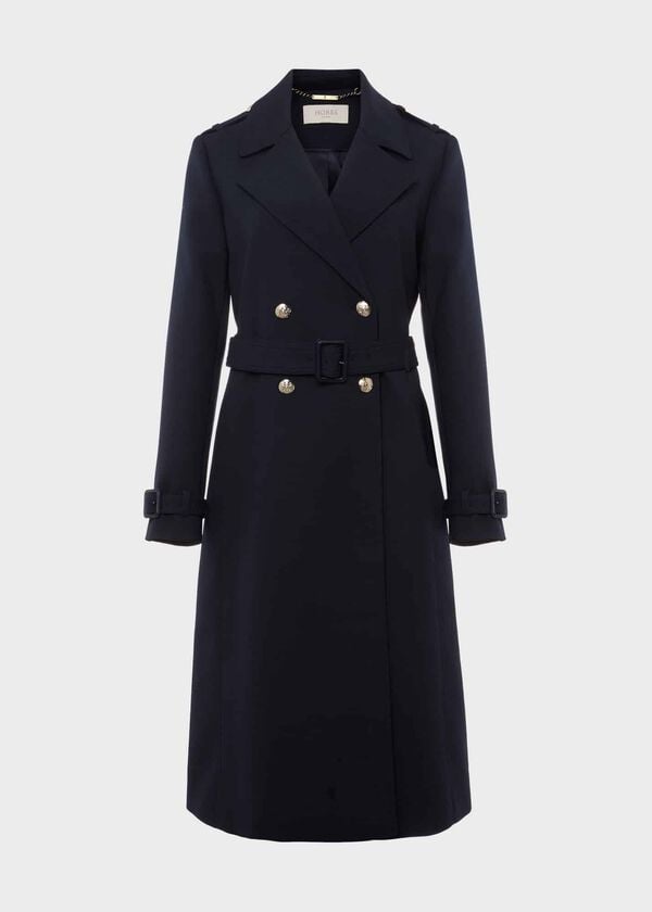 Hobbs Isabelle Trench Navy