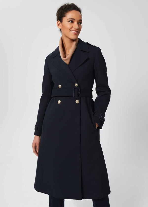 Hobbs Isabelle Trench Navy