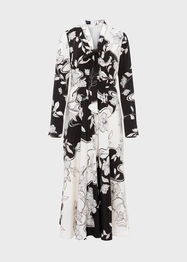 Hobbs Isadora Silk Dress Buttercream Mul