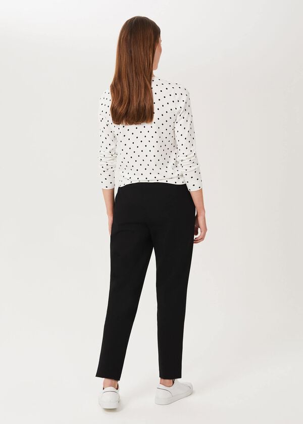 Hobbs Isla Ponte Jersey Jogger Black