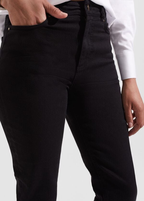 Hobbs Iva Crop Jeans Black