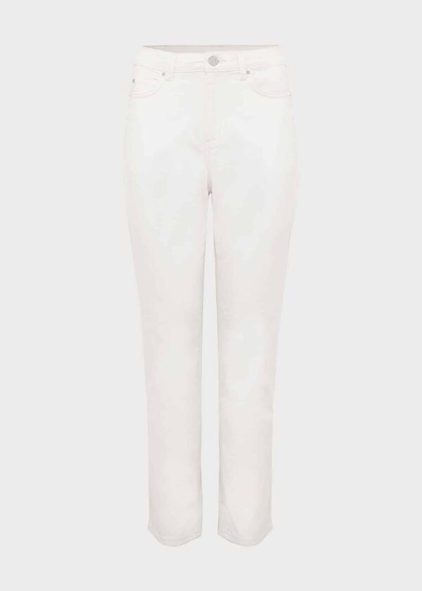 Hobbs Iva Crop Jeans Milky White
