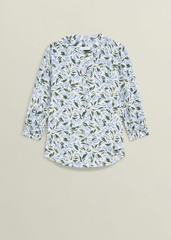 Hobbs Ivory Essie Long Sleeve Blouse Ivory Multi