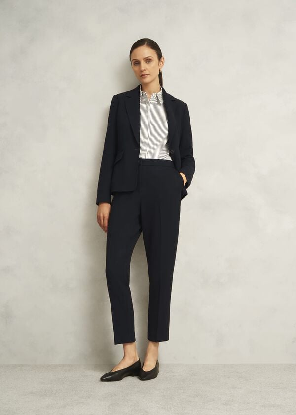hobbs Ivy Slim Trousers Navy