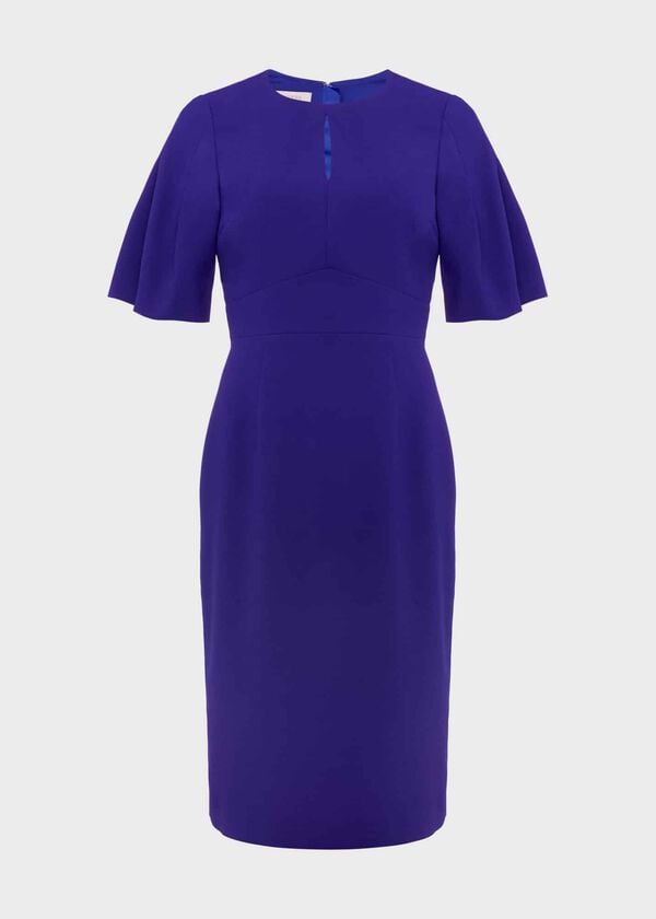 Hobbs Izara Shift Dress Ultramarine