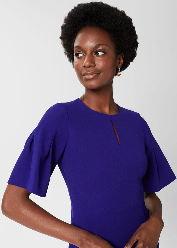 Hobbs Izara Shift Dress Ultramarine
