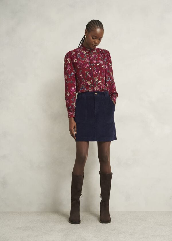 hobbs Izara Skirt True Navy