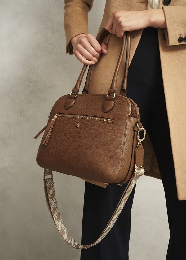 Hobbs Jacinta Bag Strap Camel Ivory