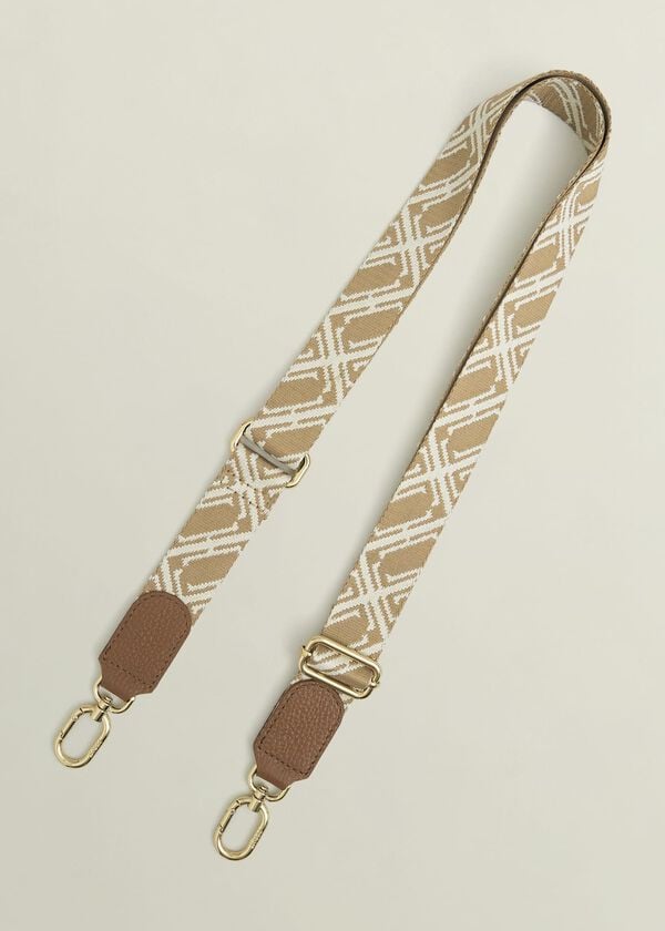 hobbs Jacinta Bag Strap Camel Ivory