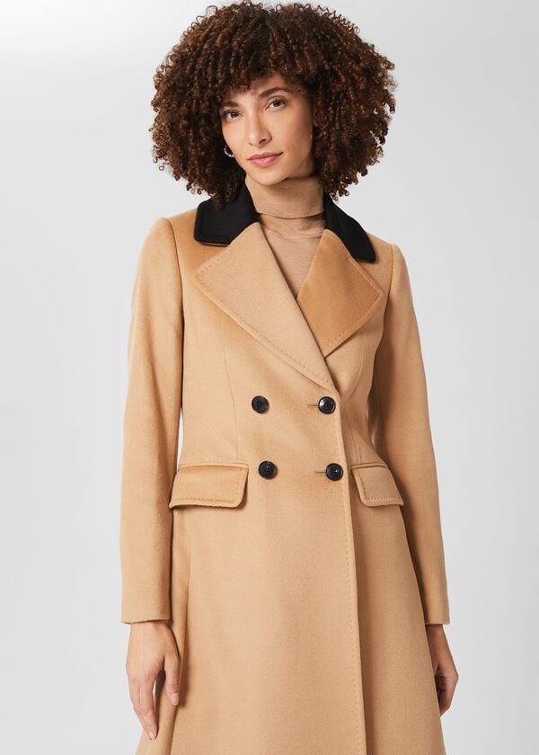 Hobbs Jacqueline Coat Camel Black