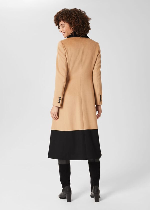 Hobbs Jacqueline Coat Camel Black