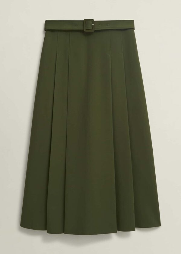Hobbs Jacqui Skirt Dark Fern Green