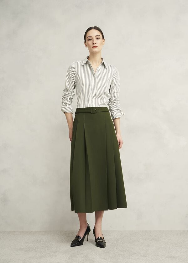 hobbs Jacqui Skirt Dark Fern Green