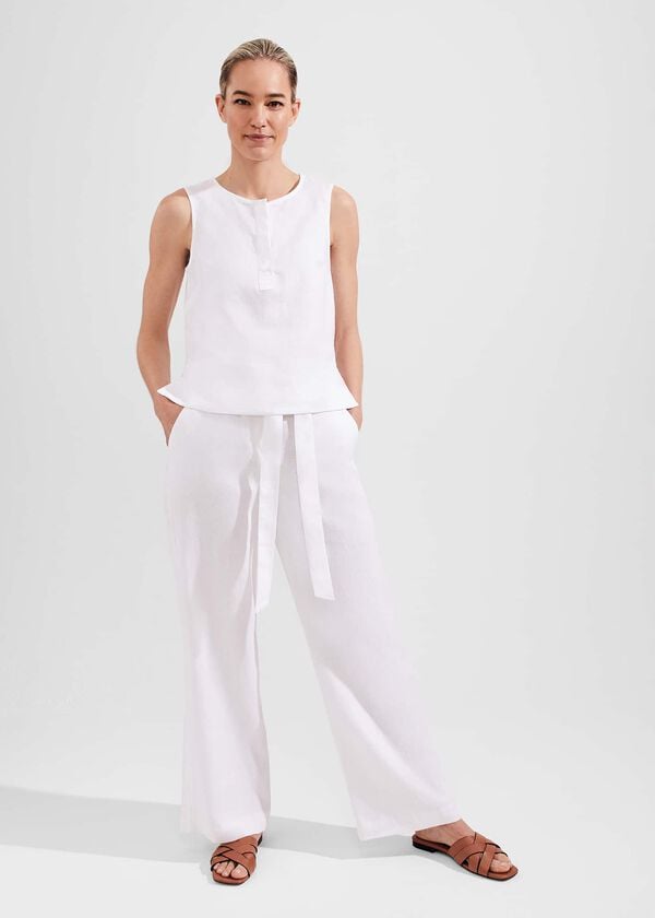 hobbs Jacqui Trousers White