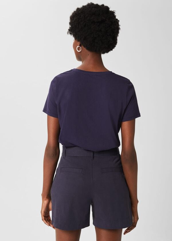 Hobbs Jamie Embroided T-Shirt Cow Parsley