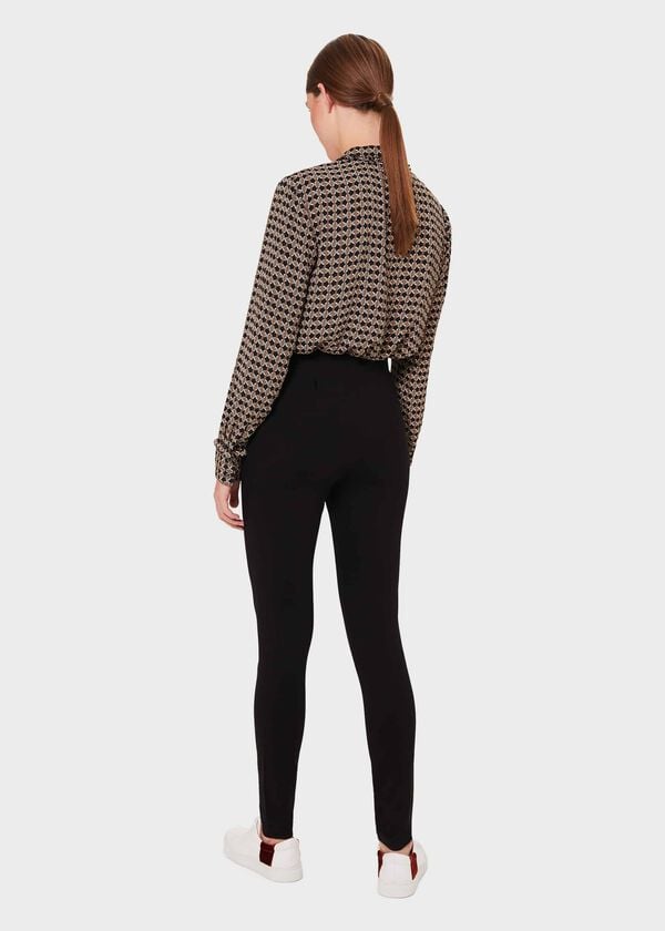 Hobbs Jana Sculpting Leggings With Stretch Black