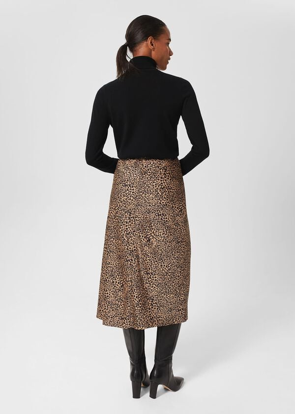 Hobbs Jas Midi Skirt Black Vicuna