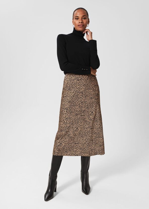 hobbs Jas Midi Skirt Black Vicuna